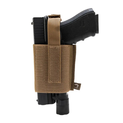 Tactical Viper VX Pistol Sleeve in tan fabric with black handgun peeking out