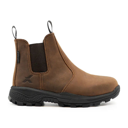 Xpert Heritage Rancher brown leather Chelsea boot with black sole for style and comfort