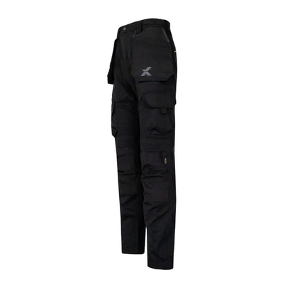 Black work trouser with cargo pockets from Xpert Pro Stretch+ for country clothing or hunting