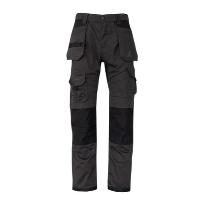 Men’s dark gray work trouser with utility pockets from Xpert Pro Stretch+ for country clothing and hunting