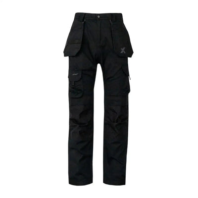 Black cargo work trouser with detachable tool pockets from Xpert Pro Stretch+ Work Trouser for country clothing and hunting