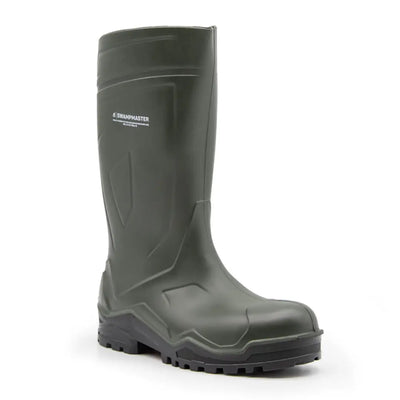 Dark green Xpert Swampmaster Pro work boot with reinforced toe and lug sole for hunting