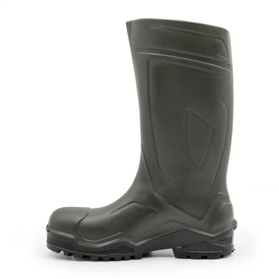 Dark green swampmaster pro protective rubber work boot for hunting and country clothing