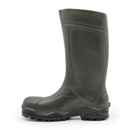 Dark green swampmaster pro protective rubber work boot for hunting and country clothing