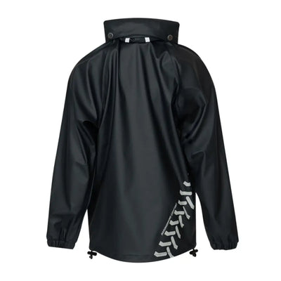 Black Xpert Swampmaster Stormgear Junior Waterproof Jacket with reflective chevron pattern