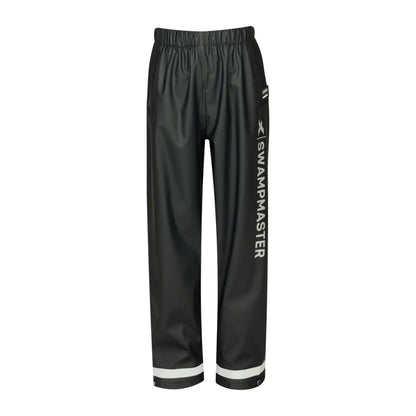 Black waterproof pants with reflective stripes from Xpert Swampmaster Stormgear Junior