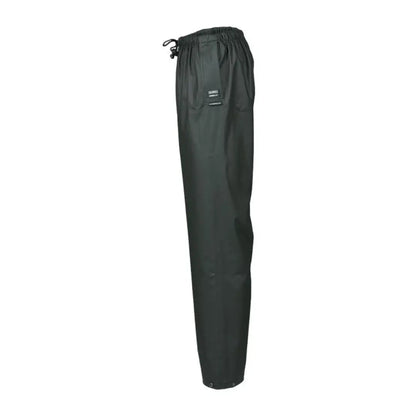 Dark green Xpert Swampmaster Stormgear waterproof trousers with elastic waist and drawstring