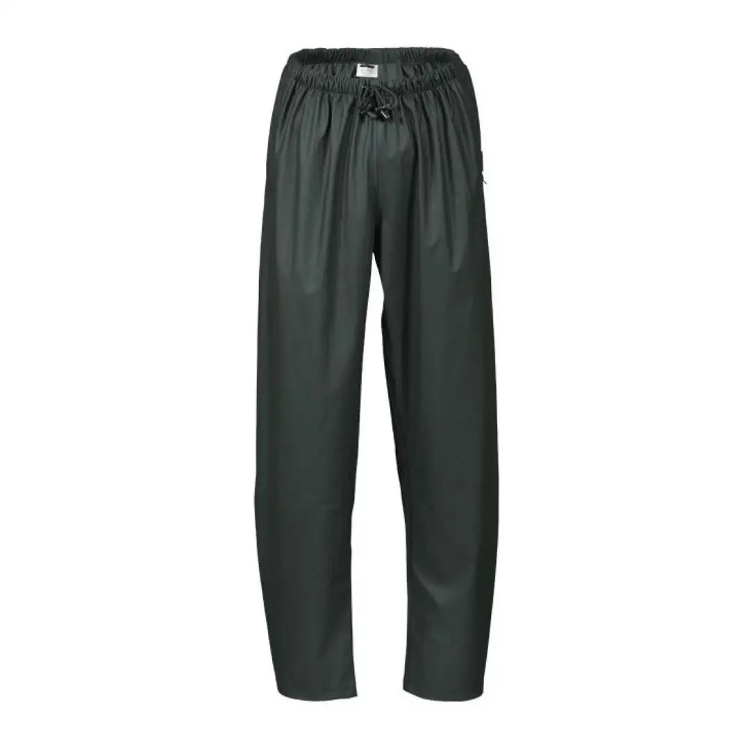 Dark green Xpert Swampmaster Stormgear waterproof trousers with elastic waist and drawstring