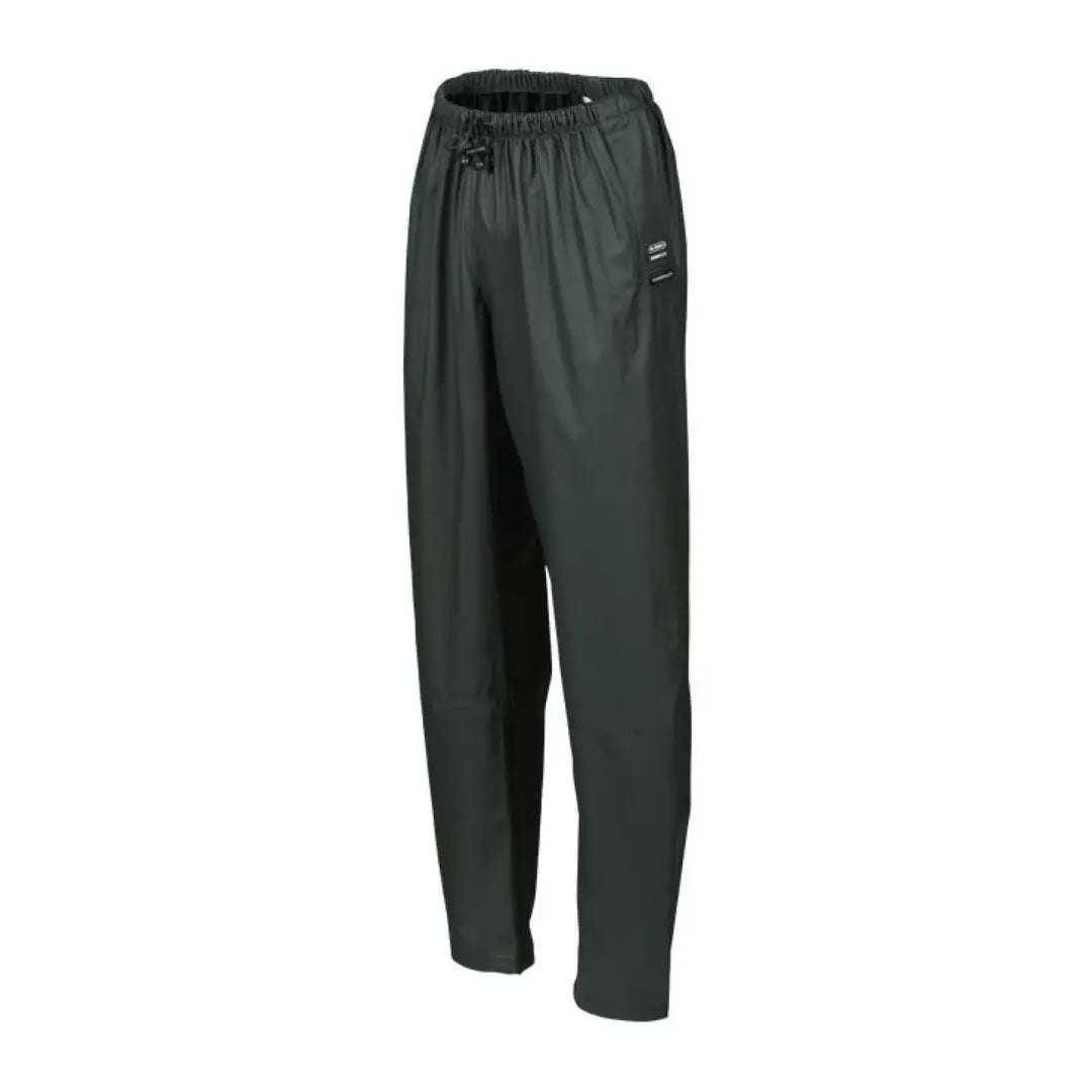 Dark green Xpert Swampmaster Stormgear waterproof trousers with elastic drawstring waist