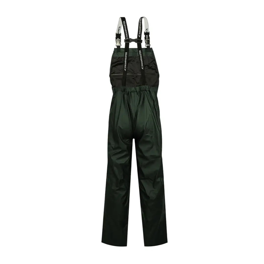 Dark green Xpert Swampmaster waterproof bib overalls with adjustable suspenders for hunting