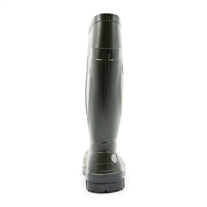 Dark green Xpert Swampmaster Titan S5 Safety PVC Wellington boot for tough outdoor work