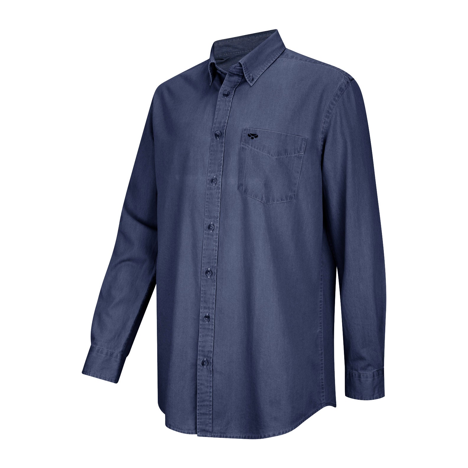 Hoggs-Of-Fife-Archerfield-Long-Sleeved-Denim-Shirt