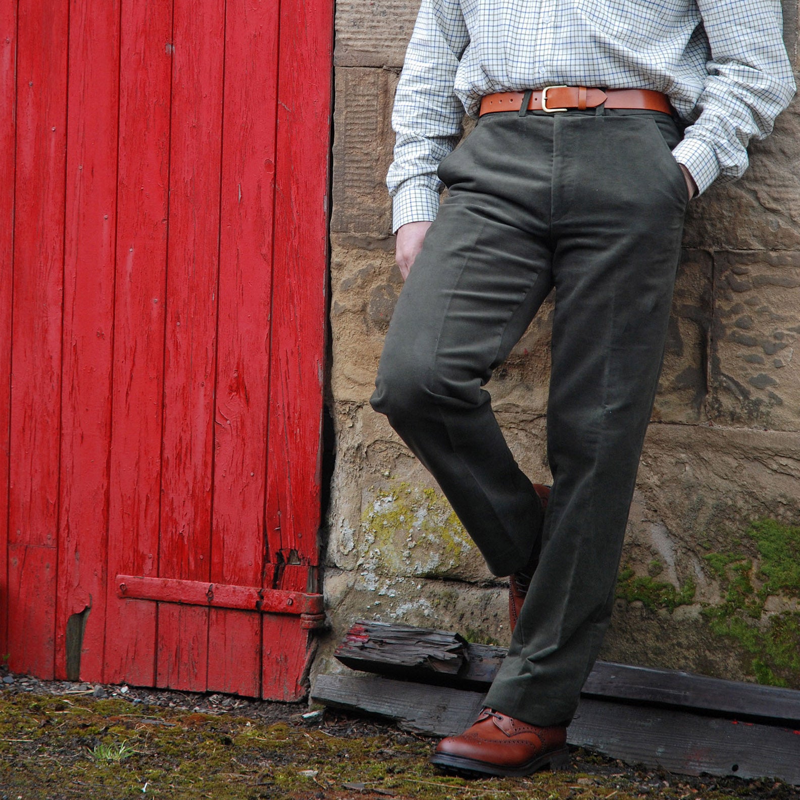Hoggs of Fife Mens Monarch Moleskin Trousers from 4079