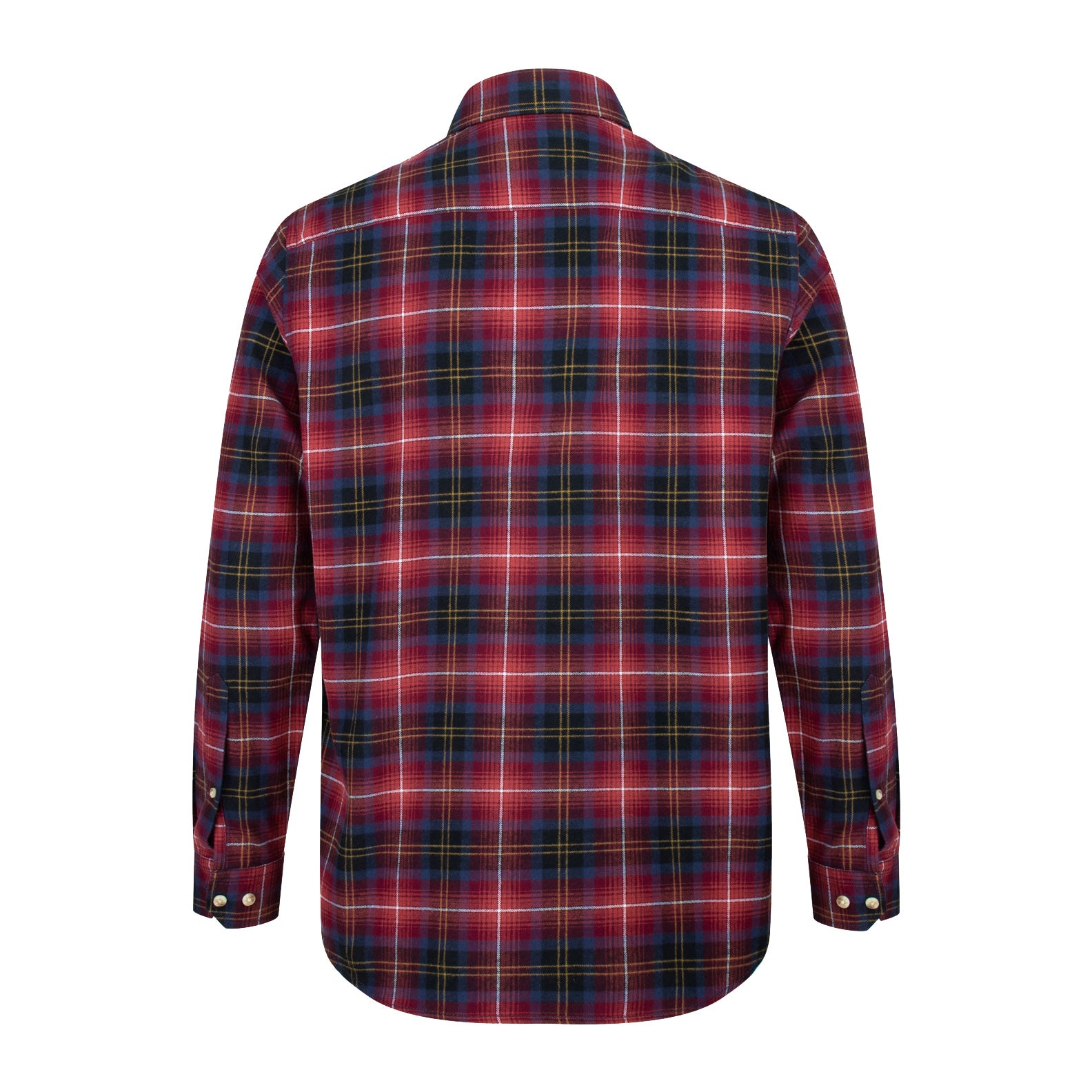 Hoggs-of-Fife-Pitmedden-Long-Sleeve-Flannel-Check-Shirt